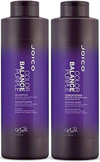 Joico Color Balance Purple Shampoo and Conditioner Set, 33.8-Ounce