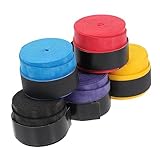 Ruban adhésif pour raquette : spécialement conçu pour la raquette de tennis et de badminton, le surgrip améliore la capacité de jeu de votre raquette en absorbant les chocs et la transpiration pour vous offrir un contrôle et une excellente sensation, accessoire pour raquette de tennis