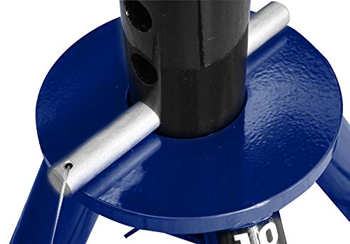 Tce 10 Ton (20,000 Lb) Capacity Heavy Duty Steel Jack Stands, Low Profile, 2 Pack, T70070, Blue #TOP4