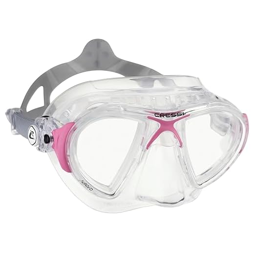 Cressi Nano Crystal Máscara, Mujer, Transparente/Rosa