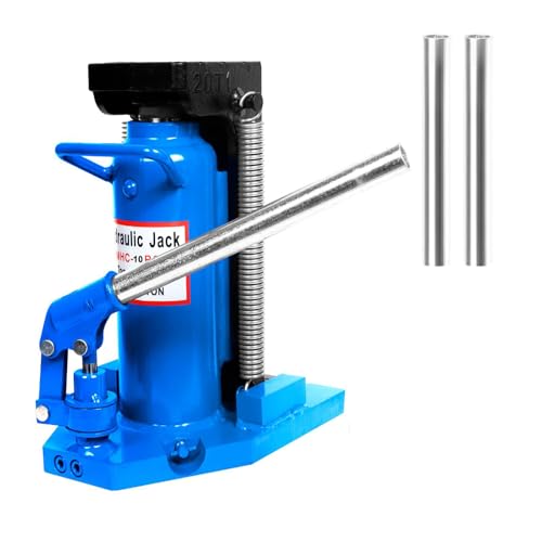 Industrial Hydraulic Toe Jack, 20 Ton (Top) / 10 Ton (Toe) Air Hydraulic Claw Jack Overload Protection, Hydraulic Lifting Machine Toe, Easy Storage (20 Ton)