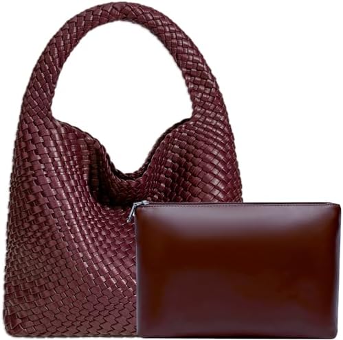 JINMANXUE Woven Tote Bag for Women, Fashion Hobo Handbag, Travel ...