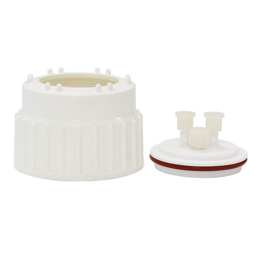 ULAB Scientific Plastic Universal Carboy Venting Cap, TPE Gasket and Port caps, Qucik Filling, UCA1004