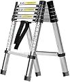 Ladders Telescopic Ladder,Extension Ladder, Telescoping Multi Ladder Heavy Duty Aluminum Telescopic Ladders A-e Multi-Purpose Loft Extension Ladders,330 Pound/150 Kg Capacity ladders for