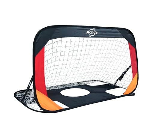 Achda Fußballtor für Kinder. Fußballtor 2er Set für Garten Kinder.Fußballtor mit Torwand.Doppelt verwendung im Innen-und Außenbreich,geeignet Größer für Kinder 70 * 70 * 100cm