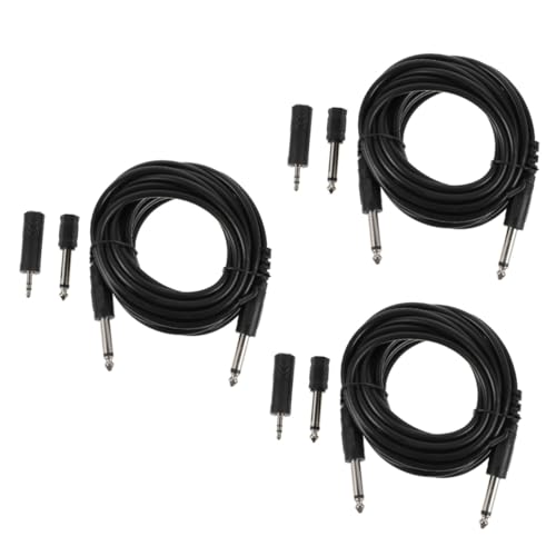 Câble de guitare avec adaptateur BESTonZON cordon audio instruments léger et flexible