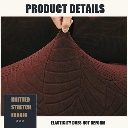 Housse de canapé en forme de L en velours noble protection d'angle extensible et ajustée - 4