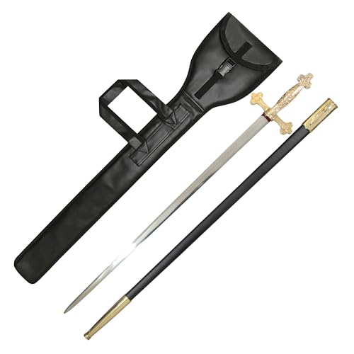 Premium Masonic Ceremonial Square Compass Sword & Scabbard Set with