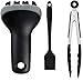 Produktbild HelpCuisine® Silikon Backpinsel grillzange und Original OXO Good Grips 1312480V1MLNYK Electric Grill and Panini Press Brush Bürste für Elektrogrill und Sandwichtoaster, Inoxidable, Schwarz.