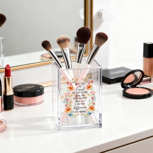 Image of Proud of the Difference You Make Acrylic Pen Holder for Desk