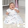 BISOO Babyslaapzak 1 TOG 6-18 maanden – Winter Slaapzak Kids – Kinderslaapzak voor Jongens en Meisjes – 100% OEKO-TEX Gecertificeerd Katoen – Sterrennacht Ontwerp (70-90 cm)
