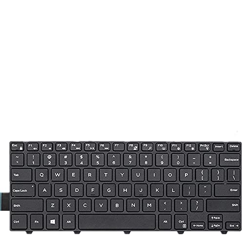 Clavier Dell Inspiron 5443 US noir avec frappe silencieuse pour ordinateur portable
