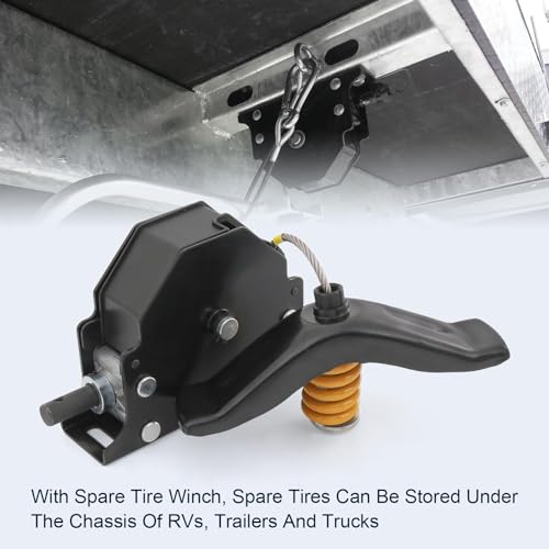RADHLBNIU 159056 RV Spare Tire Winch Compatible with RVs Trailers Trucks