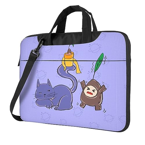 Sac ordinateur portable tissu Oxford antichoc imprimé chat