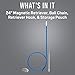 Jonard Tools MRS-24 MagneTriever™ Magnetic Retrieval System Kit with Flexible Magnetic Retriever, Retrieval Hook, & Ball Chain