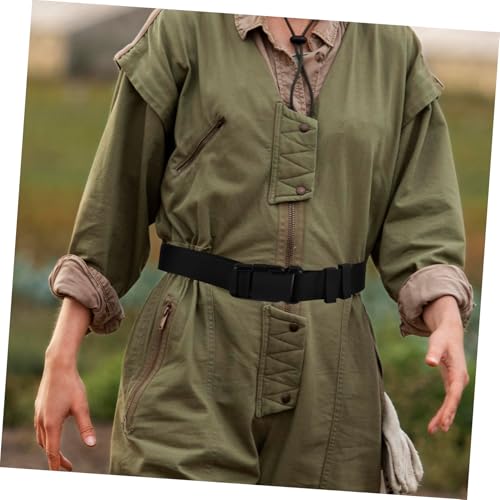 FRCOLOR Men Stretch Hiking Belt Adjustable Elastic Web Belt for Outdoor Adventures Nylon Material Non-metal Buckle for Hiking Travel and Training4