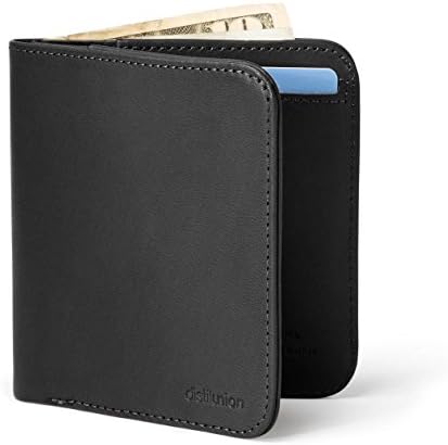 Distil Union Wally Agent Thin Minimalist Bifold Genuine Leather Wallet For Men
