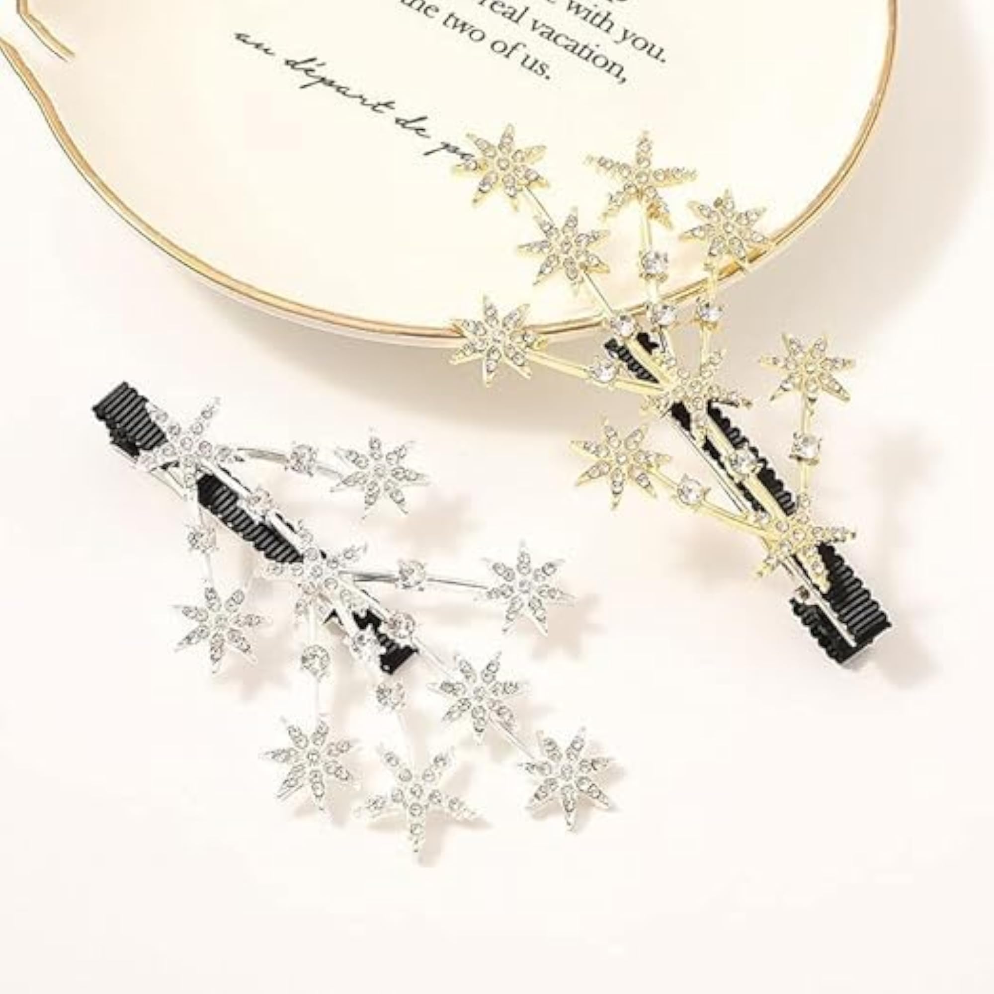 Wedding Crystal Rhinestone Tree Hair Pin Barrettes