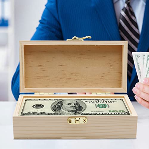 Wooden Lockable Currency Tray, Single Row Currency Tray, Cash Organizer Money Storage Box, Money Organizer For Cash (Wood Color) #TOP12