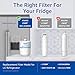 Waterspecialist 5231JA2002A Refrigerator Water Filter, Replacement for LG® LT500P®, ADQ72910911, GEN11042FR-08, LFX25974ST, ADQ72910901, ADQ72910907, Kenmore 9890, 46-9890, 3 Filters