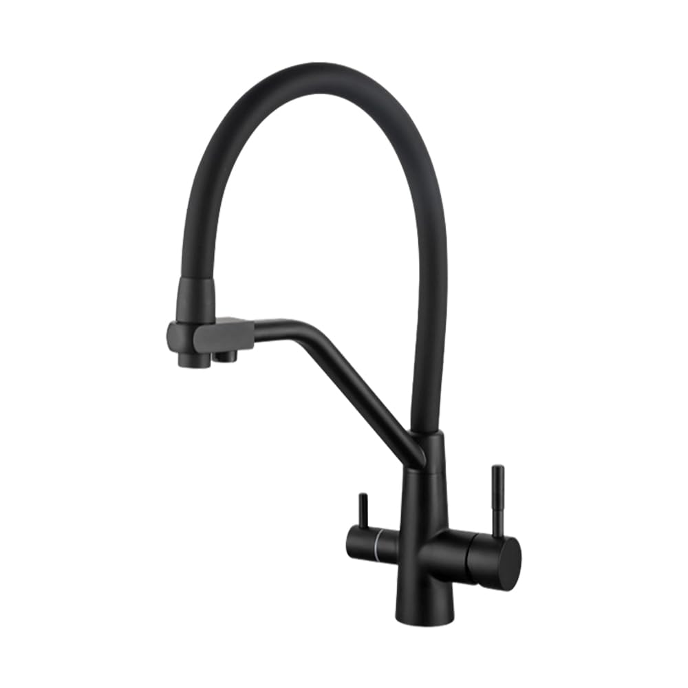 GLETSF Smart Multi-Color Kitchen Faucet Water Purifier - Mixer Tap with Drinking Water Filter Black & White Design for Sinks - L4055B 3,
