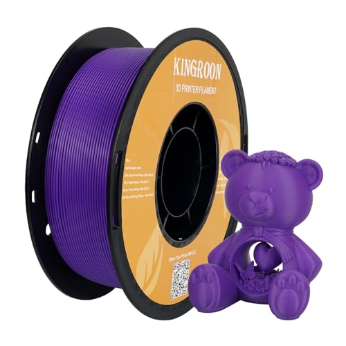 Kingroon High Speed PLA 3D Printer Filament 1.75mm, 3D Printer Rapid Filament for 30-600mm/s Hyper Printing Filament, Dimensional Accuracy +/- 0.03 mm