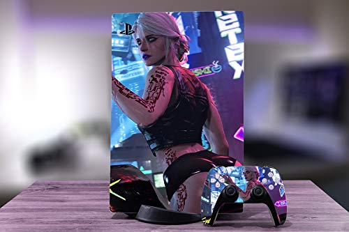 Peyanz Ps 5 Skin For Console(Disk Edition) And Controllers Vinyl Sticker, Durable, Scratch Resistant, Bubble-Free, Compatible With Playstatìon 5 #TOP4