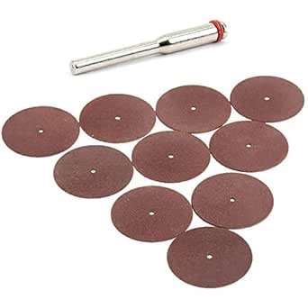 Wbgraceful 60Pcs Mini Metal Cutting Discs, Cutting Wheels With 8Pcs 3mm Mandrel, Cut Off Wheels Mandrel Compatible, Rotary Tool Accessories For Metal, Wood