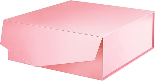 Miniatura 9 de 2 cajas de regalo extra grandes con tapas de 11.3 x 11.3 x 4.8 pulgadas, cajas de propuesta de padrinos de boda negras con cierre magnético