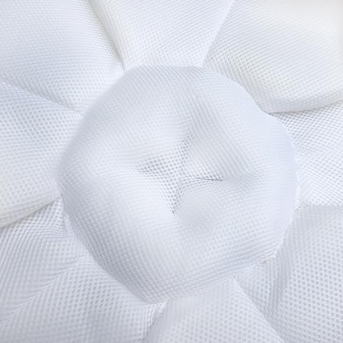 Image of Baby Bath - Flower Baby Bath Pad Infant Bathtub Mat for Bathtub Tub Sink(Blue White)