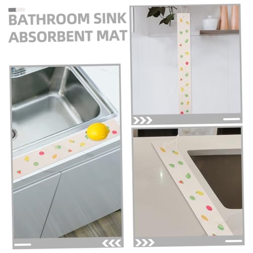 Beavorty 2 Pçs Almofada Absorvente De Pia Mesa Absorvente Tira Absorvente De Água Esponja Bebida Tir