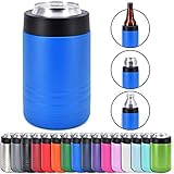 4-in-1 Stainless Steel 12 oz Double Wall Vacuum Insulated Can or Bottle Cooler...