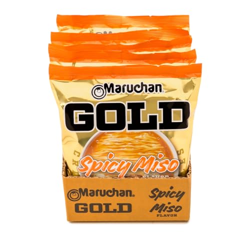 Image of Maruchan Gold Spicy Miso Craft Ramen Noodles, Restaurant Quality Instant Ramen, 4.21 Oz, 5 Count (Pack of 2)