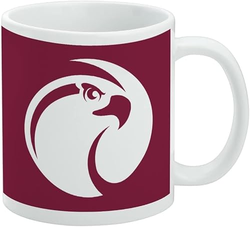 Vista 18 de Taza de cerámica con el logotipo principal de la Universidad de St. John, taza de regalo novedosa para café, té y bebidas calientes, 11oz, blanca