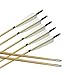 ZSHJG Tiro al Arco Flechas de Madera Plumas de Pavo Tradicional Flechas...