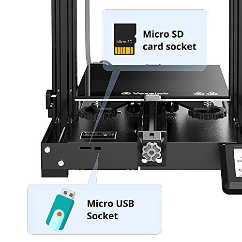 Voxelab Aquila-M 3D Printer,Fully Metal Frame,DIY FDM 3D Printer Kit with Removable Carborundum Glass Platform,Fully Open Source Design and Resume Printing Function Build Volume 220x220x250mm