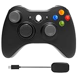 Xbox 360 Wireless Controller,2.4GHz Game Controller with Receiver Remote Gamepad Joystick for Xbox 360 &Slim Most PC with Win 7/8/10 (Black)