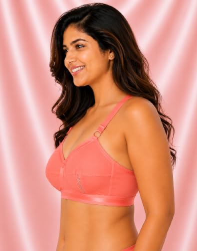 Image of SONA Perfecto Plus Size Cotton Full Coverage Bra for Women Heavy Bust