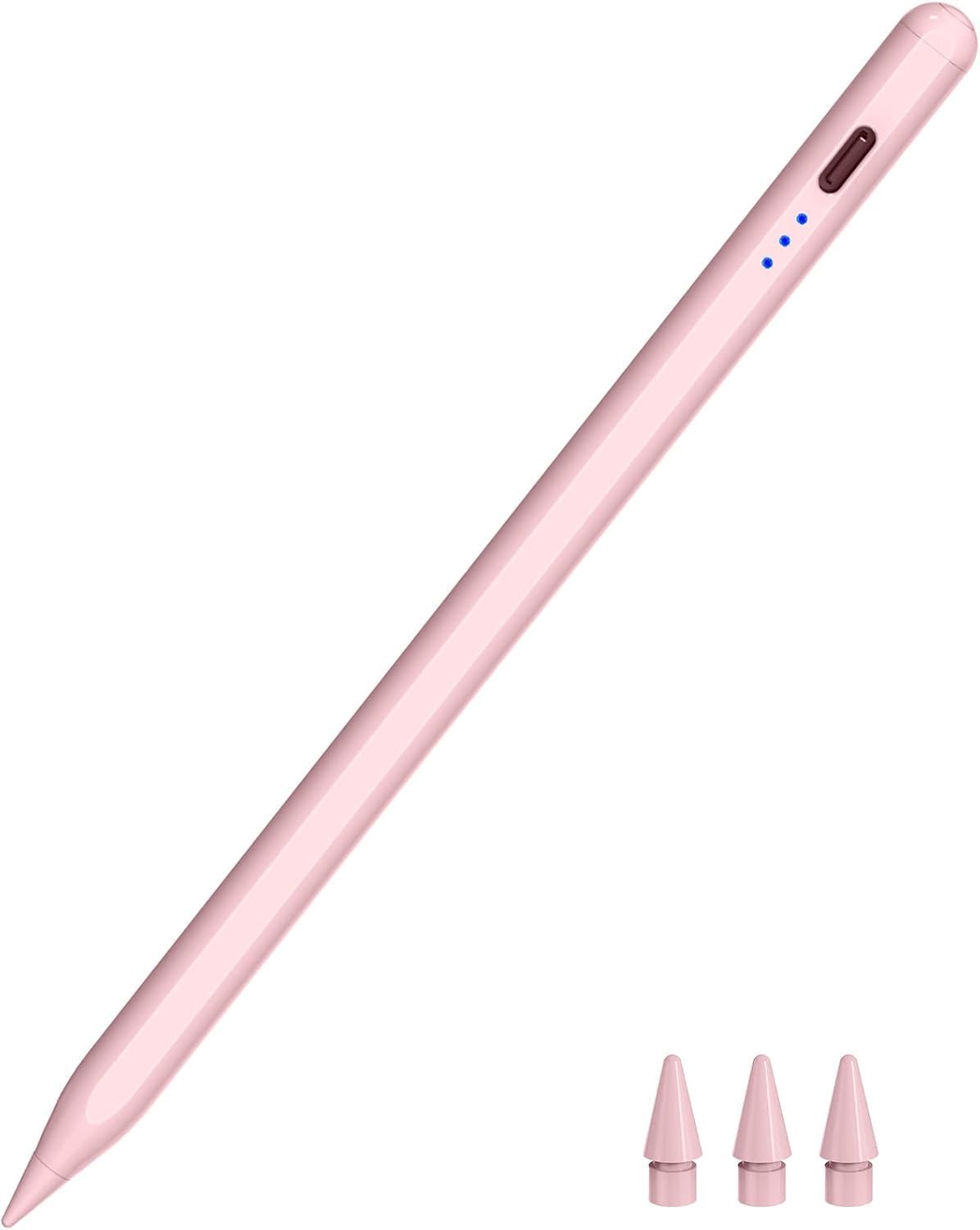 Pen for ipad 2018-2023, Quick Charging Pencil 2nd Generation with Tilt & Palm Rejection, Pen for ipad Compatible with ipad Air 3/4/5, ipad Mini 5/6, ipad 6-10 Gen, ipad Pro 11/12.9" (Pink)