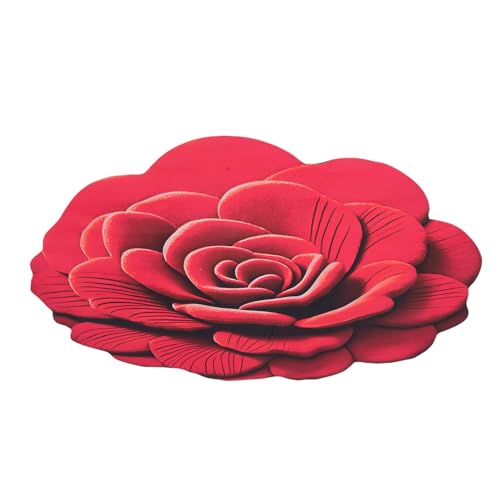 Kwiatowa pluszowa mata podłogowa okrzemkowa 3D realistyczny wzór antypoślizgowa mata chłonna wygodny koc do sypialni Home Decor miękki materiał okrzemkowy 47,24x47,24 cala (02)