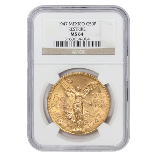 1947 Mexican Gold 50 Peso image