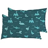 Set of 2 Farmhouse Decor Throw Lumbar Pillow Covers, Pillowcase with Invisible Zipper, Soft Comforta