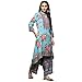 BIBA Women Rayon Printed Straight Salwar Kurta Dupatta(Skdrose Bow8773_Turquoise_34)