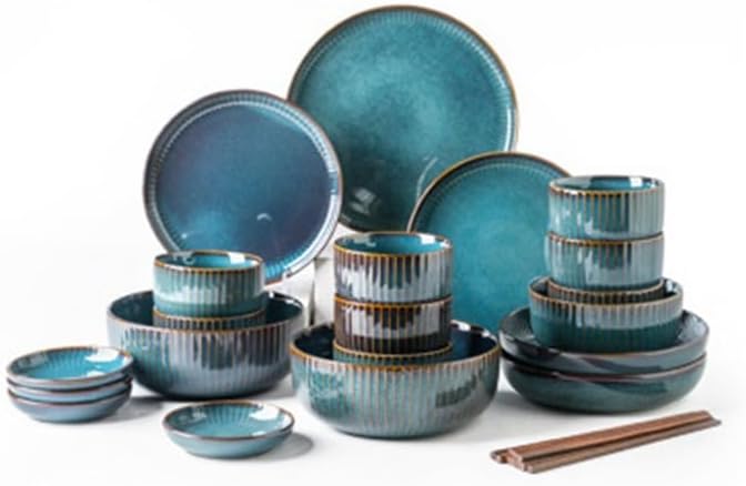 28 Pcs Ceramic Tableware Home Kitchen Nordic Set Bowl and Dish