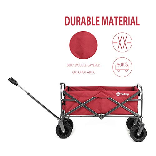 Sekey - Carrello Pieghevole da Spiaggia o da