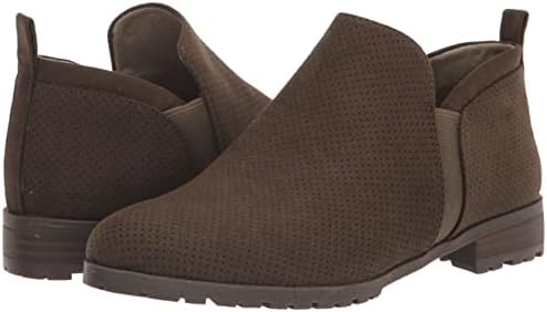 Dr. Scholl's Womens Rollin Ankle Bootie Olive Green Fabric Review | Image 6