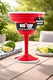 Red Cup Living Reusable Margarita Cup, 15-Ounce, Red