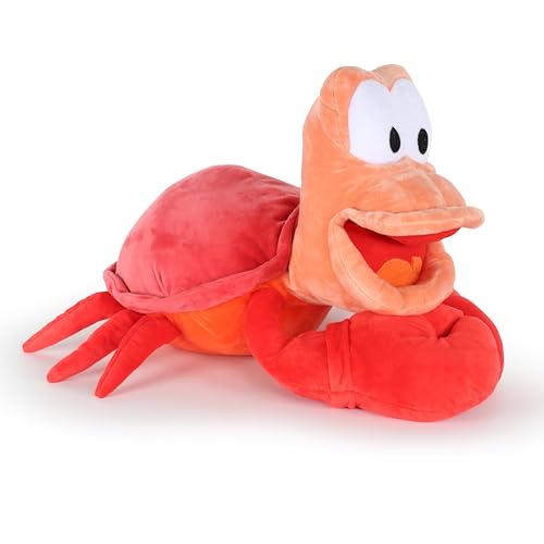 Disney The Little Mermaid Sebastian Cartoon Kids Plush Pillow Buddy, Red by Jay Franco - Used condition - Image 2