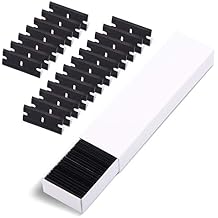 EHDIS Razor Blades 100 PCS Double Edged Plastic Blade for Safety Glass Scraper and Razor Scraper Tool - Remove Decals, Stickers, Adhesive Label, Glue and Glass Clean - Black