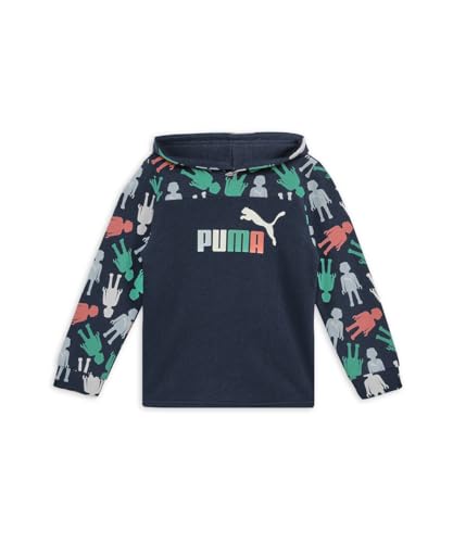 Puma Sudadera con capucha para niños de 2 a 3 años, azul marino, 2-3 años